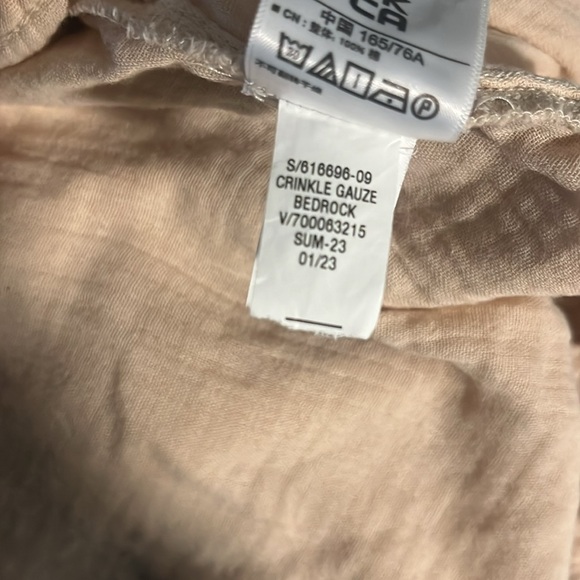 Gap Crinkle Gauze Drawstring Short, Tan, Women’s Size M, Cotton - Picture 5 of 6